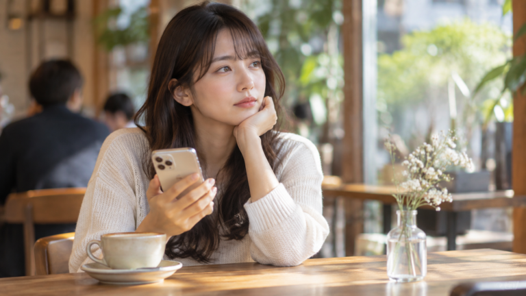 返信がない男性へ追いメッセージを送るか迷う女性